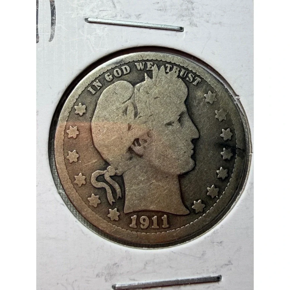 Lot‎ of 3 Barber Quarters 1898 1911 1916-D US Silver Coins 25c Estate Find